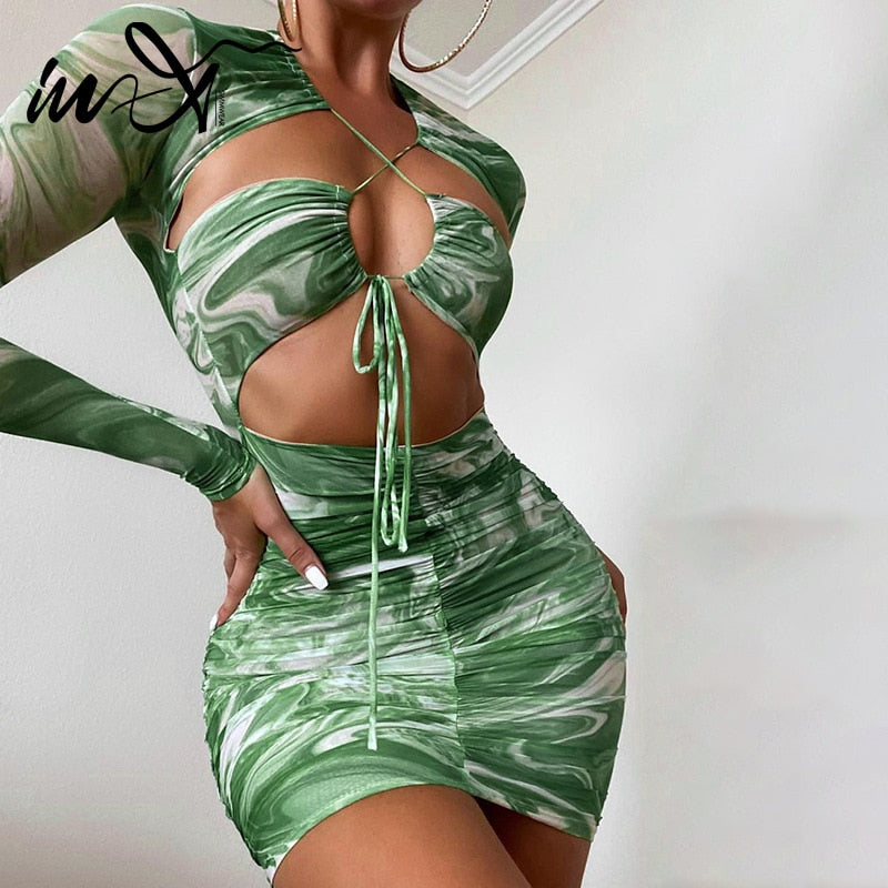 Green Long Sleeve Brazilian Sexy See Through Dress Green Long Sleeve Brazilian Sexy See Through Dress