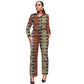 African Wax Print Women Outfits Turn Down Collar Shirts Patch Casual Pants Ankara Fashion Female Dashiki Wear 6 CHINA