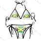 Sexy Bikini Women Swimsuit Two Piece Swimwear Jamaica Flag Bathing Suit Beachwear 5 One Size