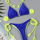 2023 Triangle String Bikini Women Sexy Brazilian Swimsuit Tie Side Thong Swimwear Female Bathing Swimming Suit Summer Beachwear s2Sapphire Blue