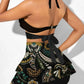 Printed Dress Push Up High Waist Padded Beachwear