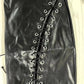 Lace-Up PU Leather Skirt for Woman 2023 New Fashion High Waist Sexy Eyelet Skinny Solid Color Bodycon Mini Skirts Night Out