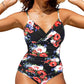 S - XXL Sexy Wrinkled One Piece Swimsuit Women Swimwear Female Monokini Swimsuits 2024 Bathing Suit Swim Beach Wear Bodysuit C247Floral