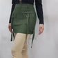 Sexy and Slim2024 Summer Short Skirt Pocket Design Casual Cargo Skirt Strap Solid Color High Waist A-Line Army Green Mini Dress