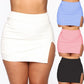 Ladies Skirt Solid Color Student Fashion Sexy Mini Skirt Elegant Party Club Side Split Ladies Skirt