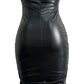 Women Sexy PU Skirt Lady Skinny HighWaist Black Faux Leather Short Skirt