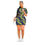 African Fashion Women's Sets Nigeria Style Short Tops+Miniskirt Colorful Print Pencil Skirt Female Party Suit Customized 6