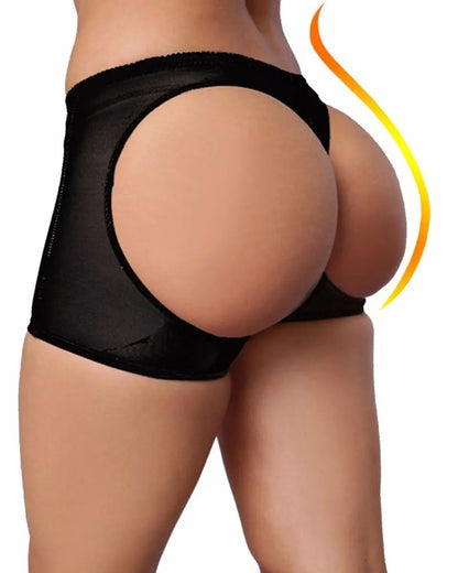 Sexy Women Butt Lifter Shaper Tummy Control Panties Buttock Open Instant Boy short Women Body Sculpting Hip Shaping Shorts black