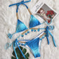 Sexy With Rhinestones Push Up Bikini Beach Swim Wear Two Piece Bathing Suit