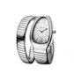 MISSFOX 1221 Women's Watches Snake Shape Luxury Wrist Watch For Women Steel Unique Gold Quartz Ladies Watch Clock Relogio Feminino B-1221-SW