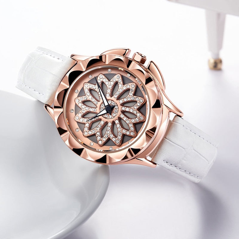 Fashion Rotated Dial Luxury Quartz Wrist Watch