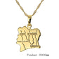 Africa Map Pendant Necklace Gold Chain Necklace style 4 Overseas