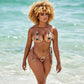 African Style Kente Mini Bikini Multi String Swimsuit