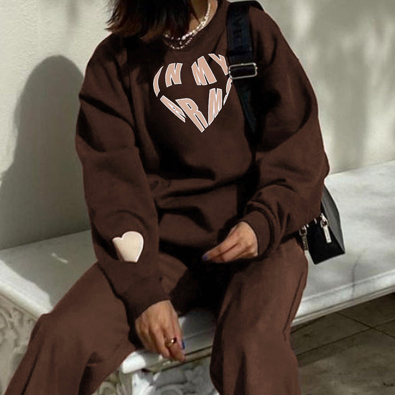 Brown Heart Shaped In My Arms Pullover