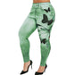 Flexible Stretch Print Denim Jeans Green 4