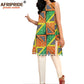 Dashiki African Wax Print Afripride Bazin Riche Mini Sleeveless Dress 699