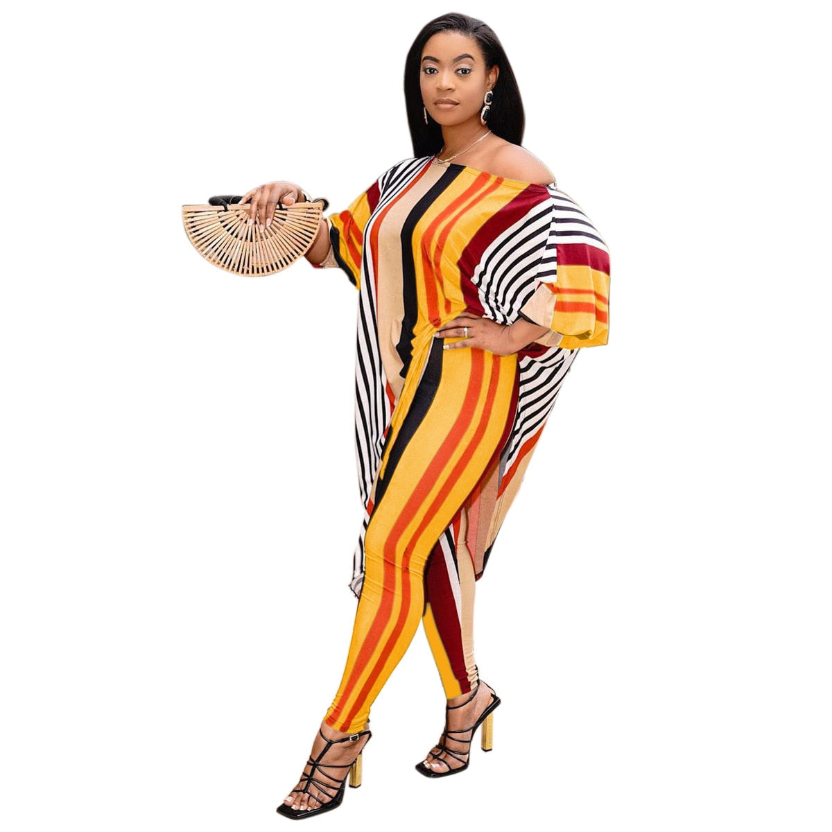 Dashiki Traditional Two Piece Africaine Outfit Yellow
