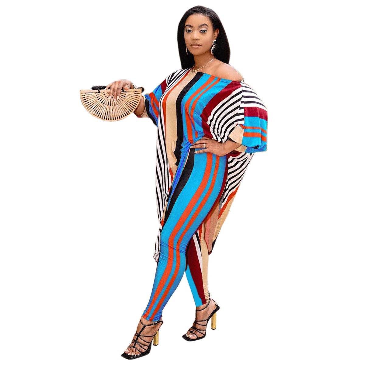 Dashiki Traditional Two Piece Africaine Outfit Blue