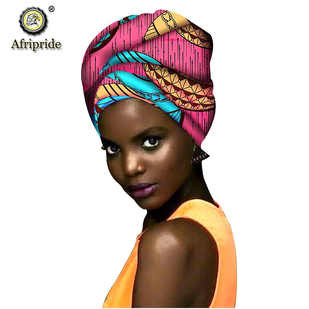 Fashion Head Scarf Print Wax Cotton African Headdress 313X One Size