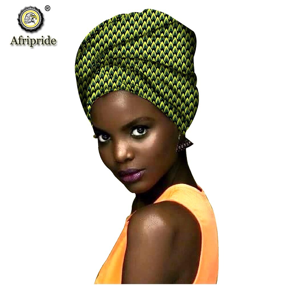Fashion Head Scarf Print Wax Cotton African Headdress 514 One Size