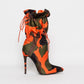 Foreign Cross Border Mid Tube High Heeled Boots Color