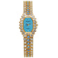 Fashion Starry Sky Diamond Watch Casual Luxury Women Bracelet Wristwatches for Women Watches Clock gold blue