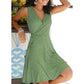New Casual Polka Dot Dress Women V Neck Sleeveless Bandage Beach Dress Summer Bohemian Dresses For Women Clothes