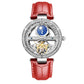 Woman Watch Ladies Clock Luxury Fashion Female Mechanical Watches Wristwatches Red