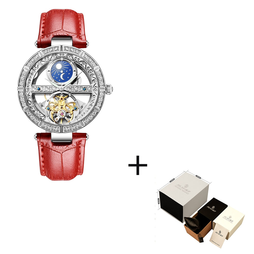 Luxury Fashion Zodiac Mechanical Watch Red