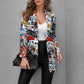 Sexy Urban Fashion Printed Suit Jacket Suit M