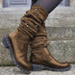 Sweatered Round Warm High Top Boots
