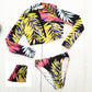 Long Sleeve Bright 2 Piece with Headpiece Bikini NO.1