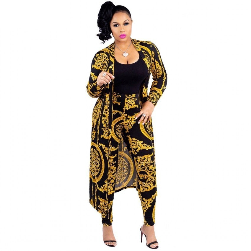 New African Print Elastic Bazin Baggy Pants Rock Style Dashiki SLeeve Famous Suit For Lady & women coat and leggings