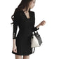 New Casual Professional Suit Skirt Black
