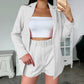 New Cross border Belt Casual Collar Cardigan Suit Outfit White