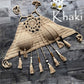 Push Up Tassel Crochet Dream Catcher Top Khaki