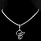 New Cursive Letters Cubic Zirconia Chain Intial Name Necklace Hip Hop Jewelry Gold Silver Color CZ 26 Alphabet Pendant Necklaces C 18inch Zircon chain