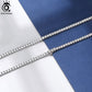 ORSA JEWELS Luxury 925 Sterling Silver 4mm Tennis Chain Necklace for Women Clear Cubic Zirconia Neck Chain Wedding Jewelry SC74