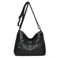 High Quality Women's Soft Leather Shoulder Bags Multi-Layer Vintage Crossbody Bag Luxury Designer Female Handbag and Purse black3