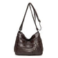 High Quality Women's Soft Leather Shoulder Bags Multi-Layer Vintage Crossbody Bag Luxury Designer Female Handbag and Purse dark brown5