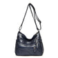 High Quality Women's Soft Leather Shoulder Bags Multi-Layer Vintage Crossbody Bag Luxury Designer Female Handbag and Purse dark blue5