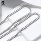 ORSA JEWELS Luxury 925 Sterling Silver 4mm Tennis Chain Necklace for Women Clear Cubic Zirconia Neck Chain Wedding Jewelry SC74
