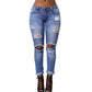Distressed Skinny Ripped Sexy Jeans 2xl Picture color