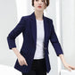 Small Suit Jacket Spring Autumn New Version Slim Temperament Casual Ladies Suit Jacket Top Blue