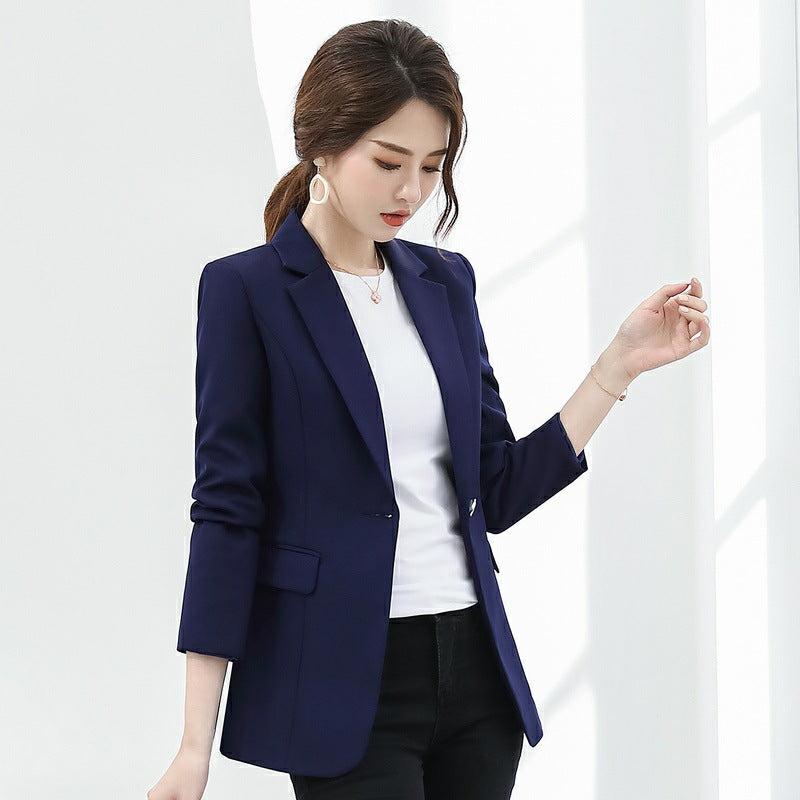 Small Suit Jacket Spring And Autumn New Korean Version Slim Temperament Casual Ladies Suit Jacket Top
