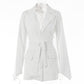 Style Hot Selling Spring New Cardigan Lace Waist Lapel Slim Suit Jacket