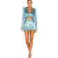 Suit Long Sleeve Feather Short Blazers Skirts Top