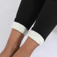 Velvet Tight Fitting Warm Thick Elastic Leggings Black