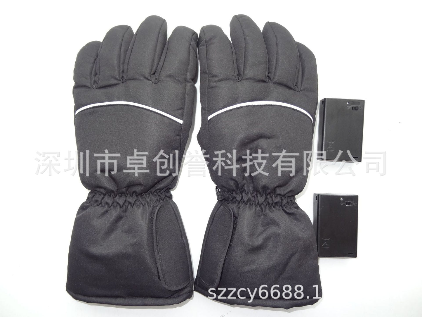 Waterproof Heated Outdoor Gloves Warm Quick Heating Battery Powered Black