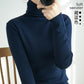 Wholesale Autumn And Winter Turtleneck Cashmere Sweater Pile Collar Thickened Pullover Sweater Bottoming Sweater Navy blue